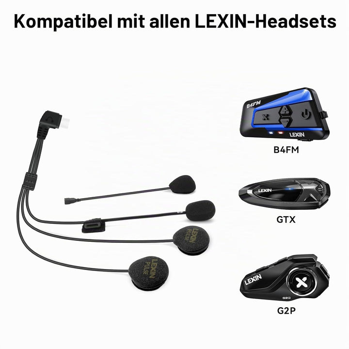 LEXIN Kopfhörer und Mikrofon für MTX Headset