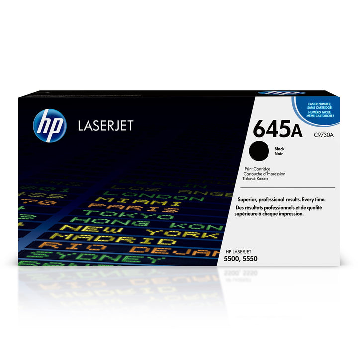 HP 645A (C9730A) Schwarz Original Toner für HP Color Laserjet 5500, HP Color Laserjet 5550, schwarz