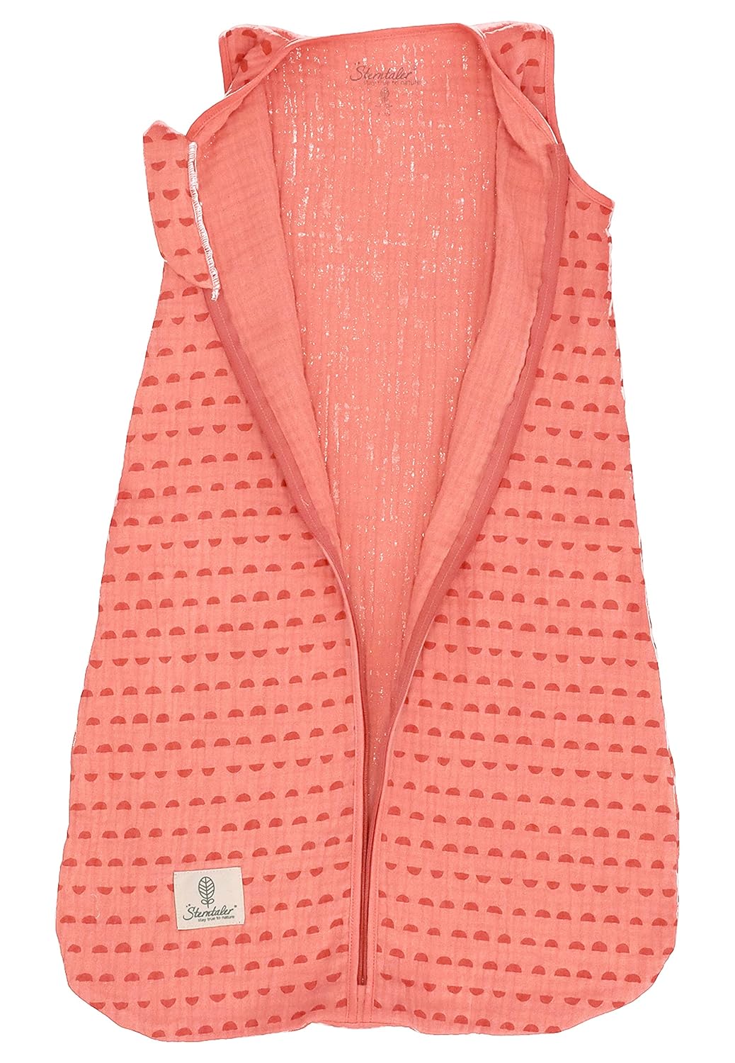 Sterntaler Baby Mädchen Schlafsack Baby Musselin Schlafsack Stay True to Nature - Babyschlafsack, Pu