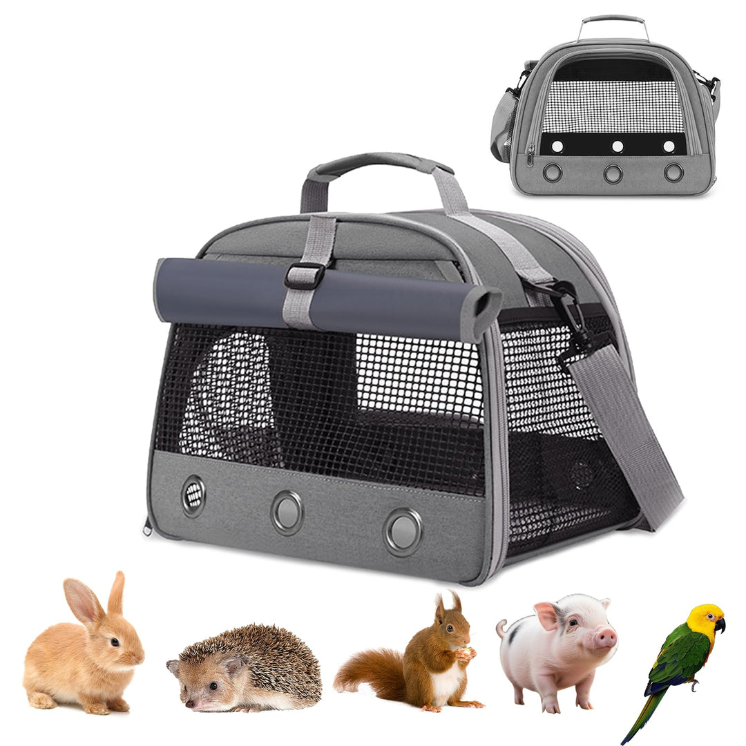 Transportbox Katze, Elegante Transporttasche für Haustiere, Transportbox Kaninchen, Hamster transpor