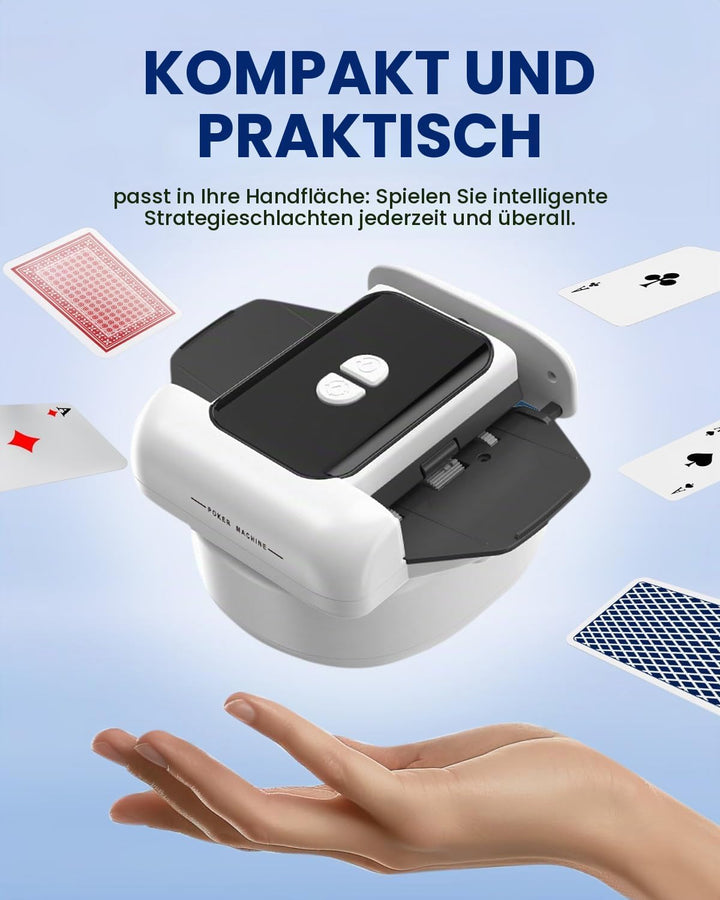 Automatischer Kartenmischer, 2-Deck-Ultra leise Shuffling-Maschine mit Auto/Manuell Modus