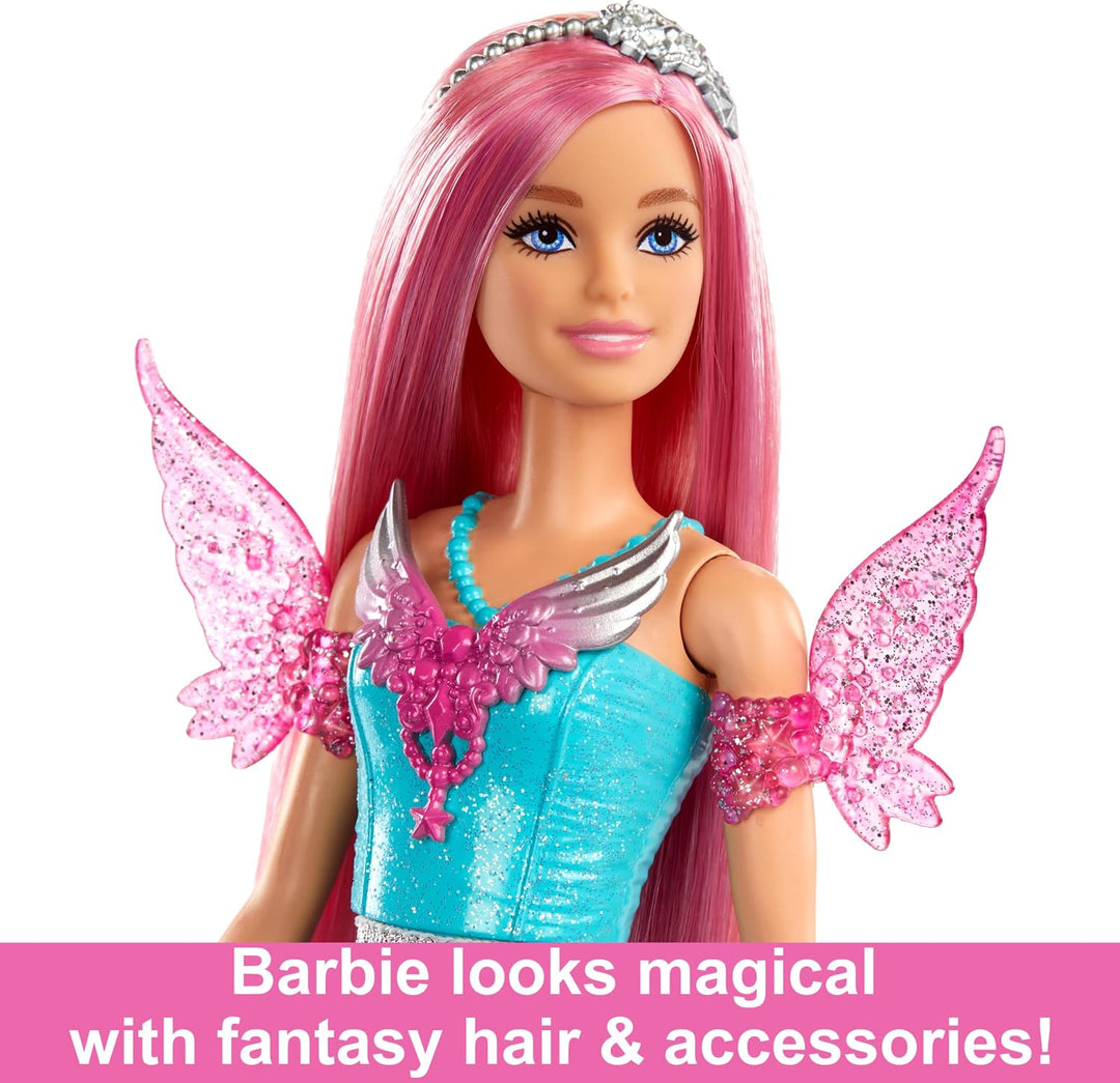 Barbie Ein Verborgener Zauber Puppe - Langhaarige Malibu Roberts Puppe mit schimmerndem Kleid, Zubeh