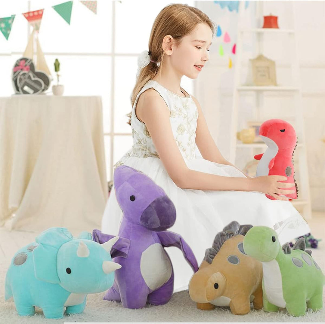 Cpoeof 2pcs Plüschtier Dinosaurier Stofftier Kawaii Dinosaurier Plüsch, Dino Kuscheltier Plüsch Spie