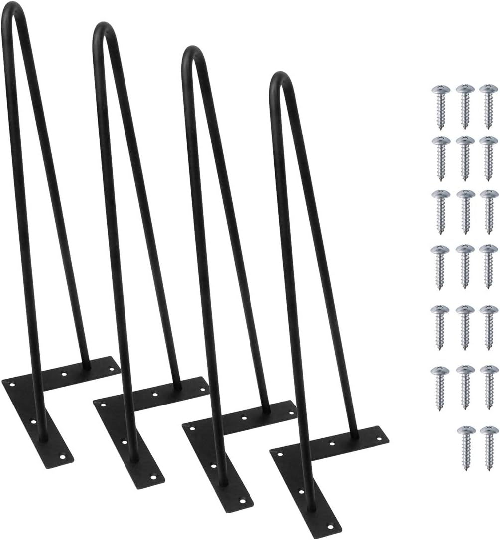 Signstek Tischbeine Moebelfuesse Metall Haarnadel Tischbeine 40cm/16'' Höhe für Couchtische, Moderne
