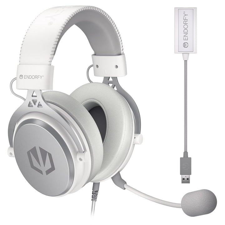 ENDORFY VIRO Plus USB Onyx White Headset Wired Head-Band Music/Everyday Weiss