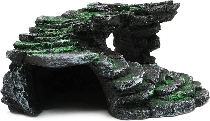 Yuecheng Reptilien Ramp Plattform Schildkröte Basking Plattform Felsen Schritt Leiste und Gecko Höhl