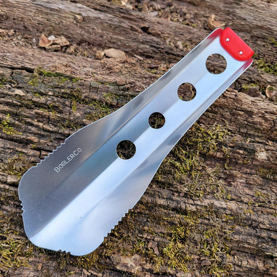 BoglerCo Ultraleichte Rucksackkelle, 13,5 g (Rot), Rot