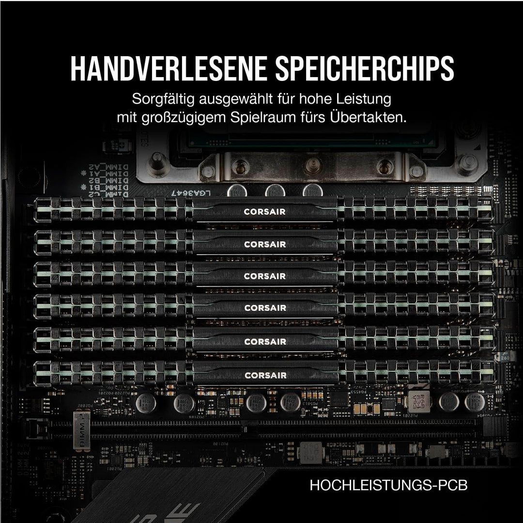 Corsair VENGEANCE LPX DDR4 RAM 32GB (2x16GB) 3200MHz CL16 Intel XMP 2.0 Computerspeicher - Schwarz (