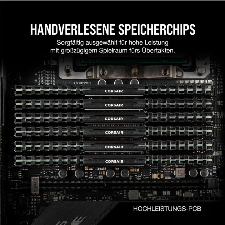 Corsair VENGEANCE LPX DDR4 RAM 32GB (2x16GB) 3200MHz CL16 Intel XMP 2.0 Computerspeicher - Schwarz (