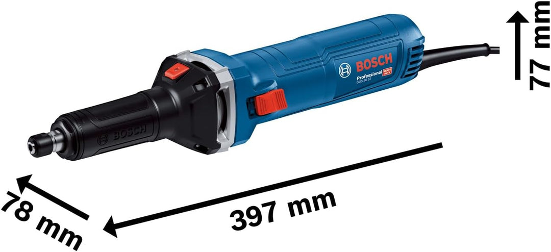 Bosch Professional Geradschleifer GGS 30 LS (750 W Leistung, bis zu 33.000 min⁻¹, inkl. 1x Spannschl