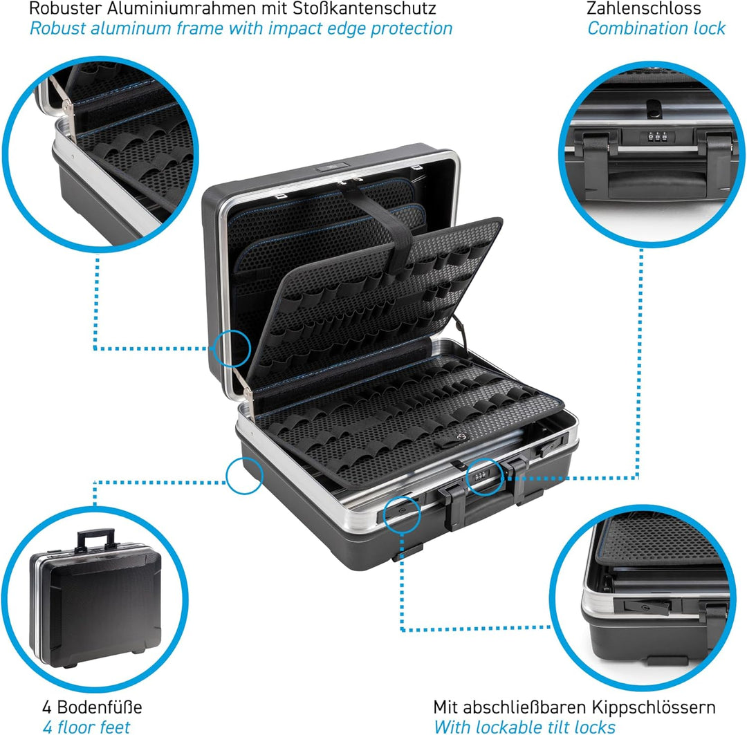 B&W Werkzeugkoffer Flex Loops, 120.03/L (Lieferung erfolgt ohne Werkzeug), tool.case ABS.343.L Flex