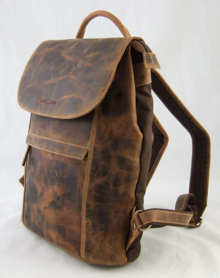 Greenburry Vintage Rucksack Leder 40 cm Laptopfach