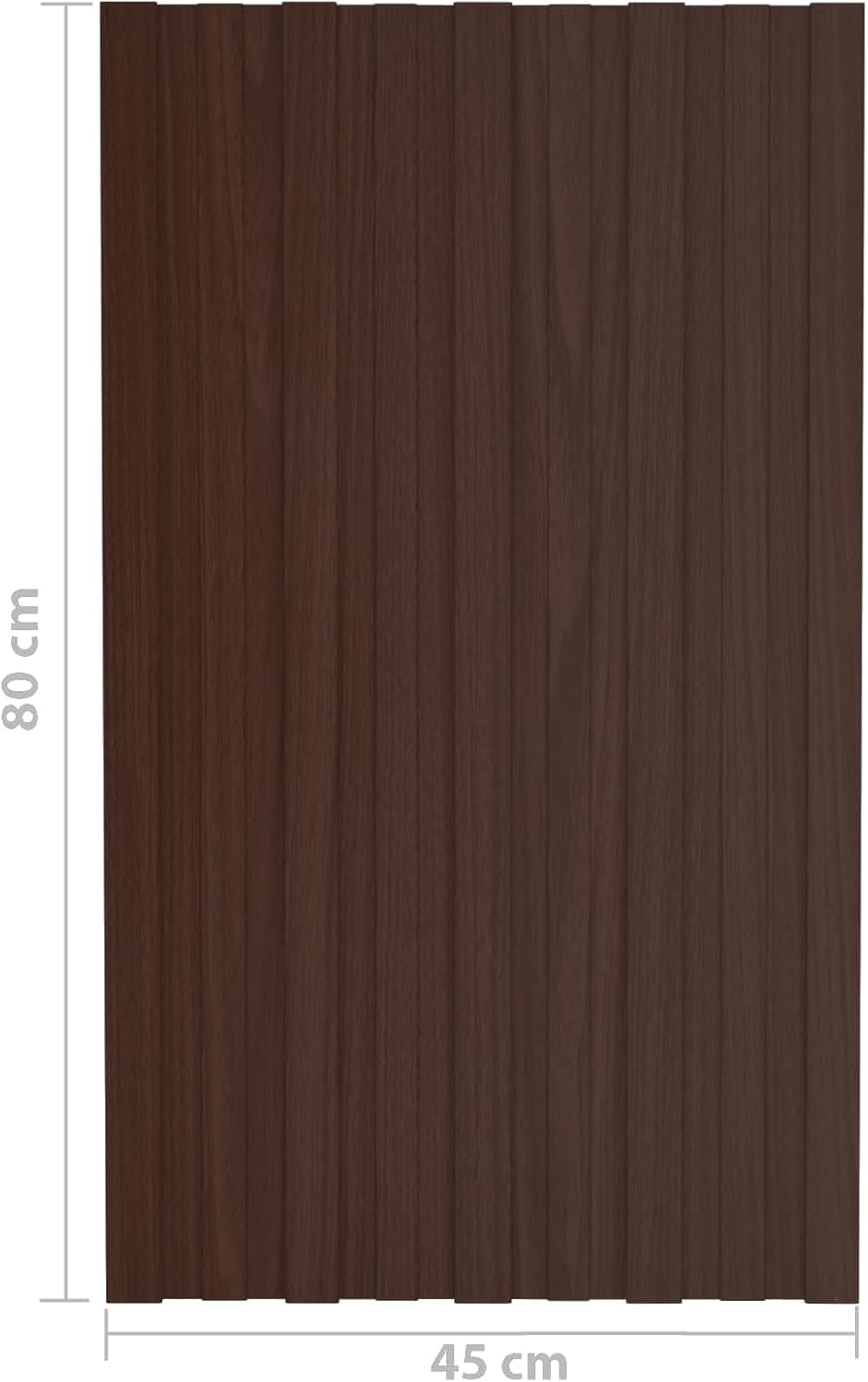Dachplatte 12 Stück braun 80 x 45 cm Stahl verzinkt Dachplatten Dachblech für Gartenhäuser Stall Gew