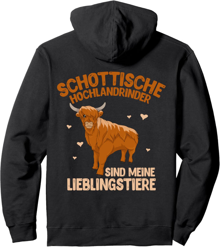 Lieblingstier Bauernhof Tier Bauer Schottisches Hochlandrind Pullover Hoodie