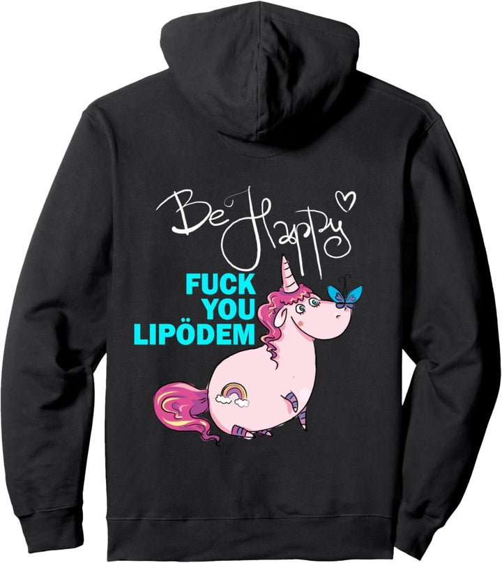 Lipödem Einhorn Pullover Hoodie