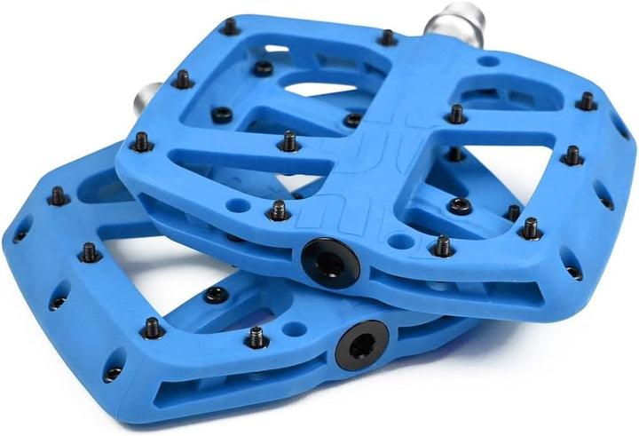 e*thirteen Components Base Flat Pedale Blau Einheitsgrösse, Blau Einheitsgröße