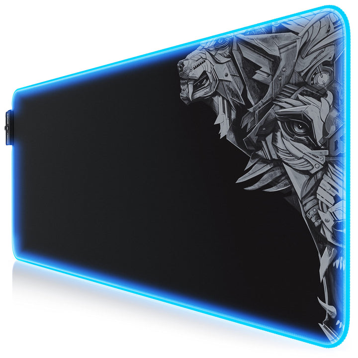 TITANWOLF - RGB Gaming Mauspad LED Schreibtischunterlage 800x300 mm XXL Mousepad LED Multi Color 11