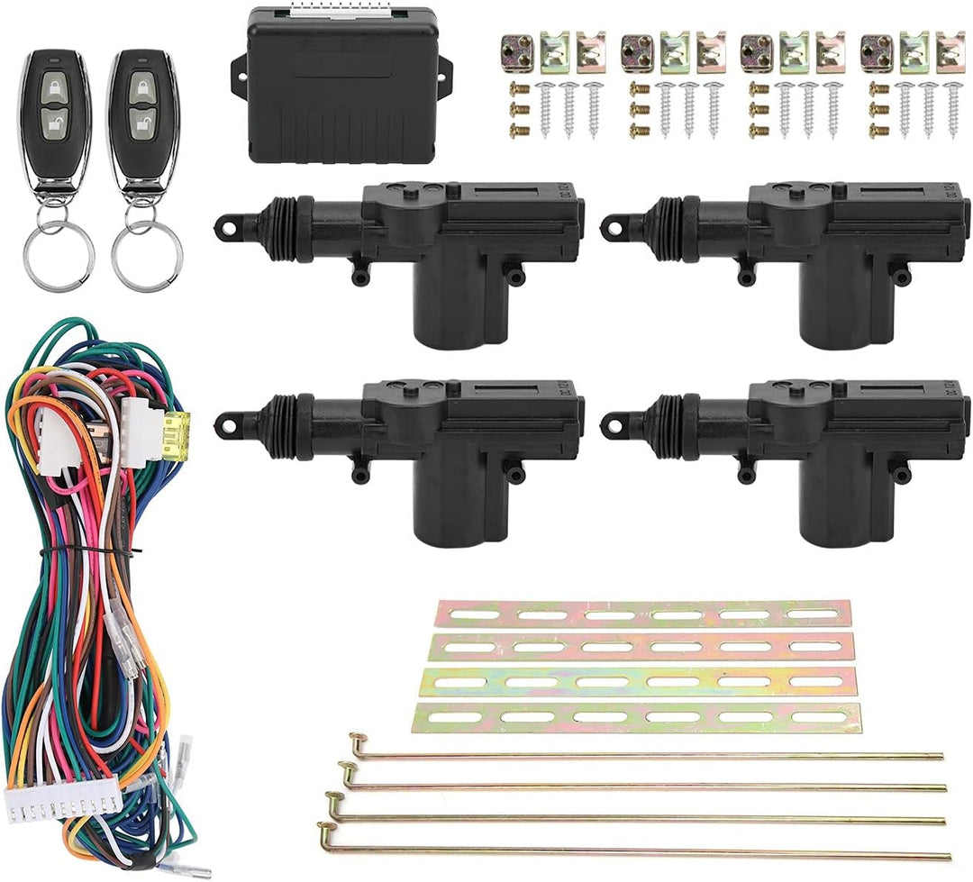 Aramox Zentralverriegelung Satz, Fernbedienung Keyless Entry System 12V W/LED Anzeige mit 2 Controll