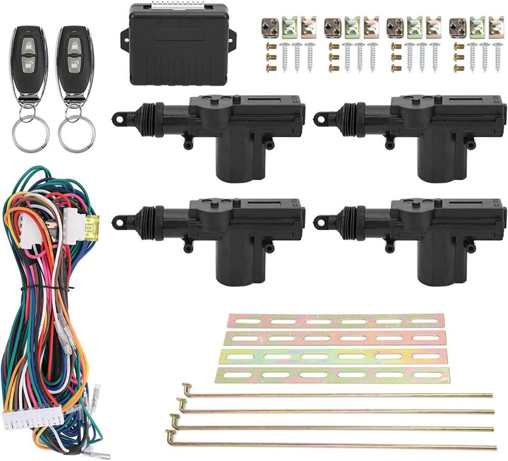 Aramox Zentralverriegelung Satz, Fernbedienung Keyless Entry System 12V W/LED Anzeige mit 2 Controll