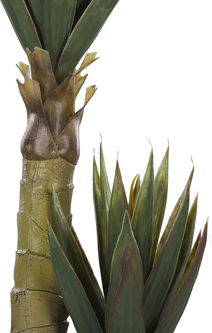 Dekopflanze in Aloe Vera-Form Kunststoff 90 cm grün Yucca