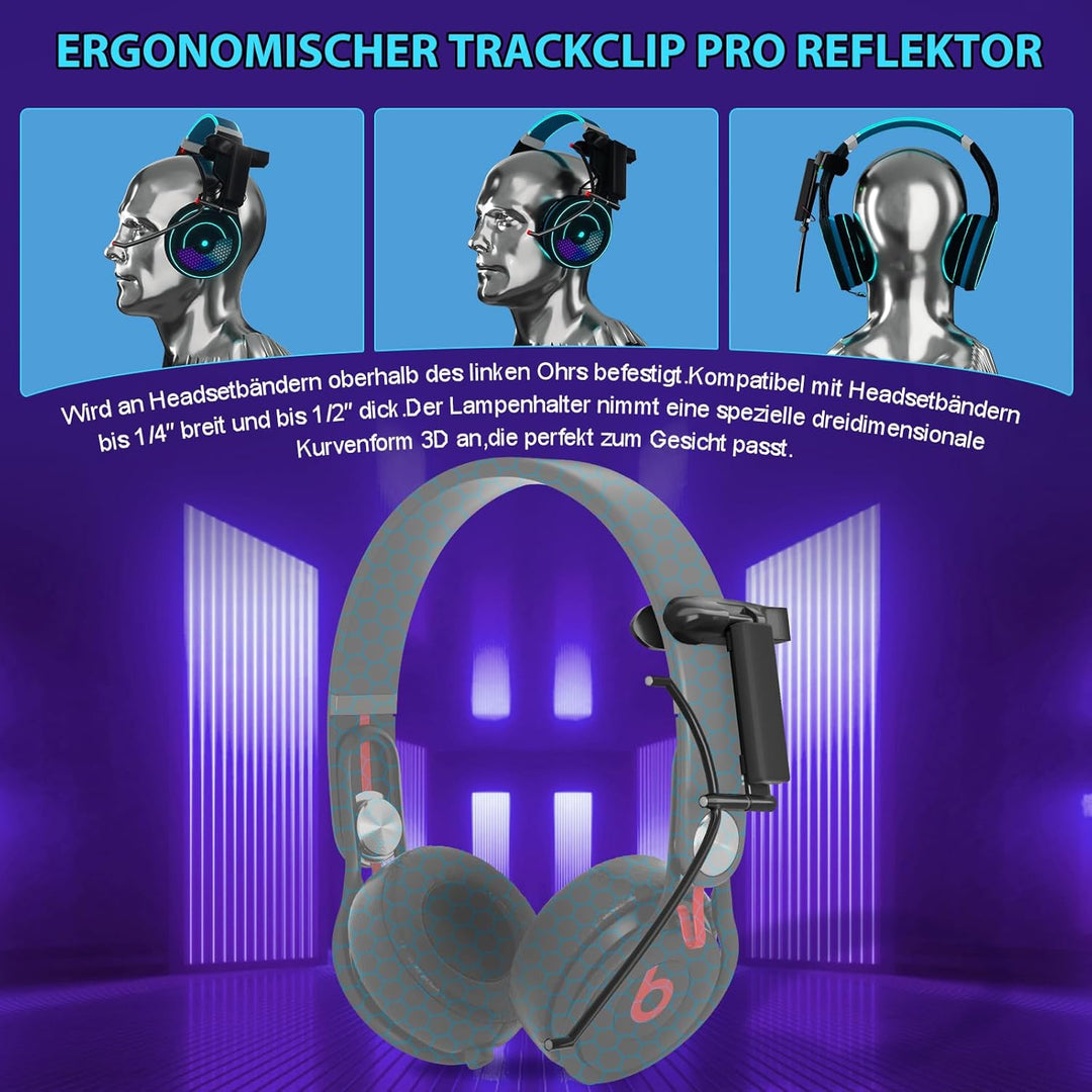 ANRAIE Drahtloser LED-Clip TrackClip Pro Reflektor （Passend zum TrackNP 5 6DOF Head Tracking System