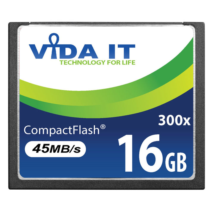 Vida IT 16GB Compact Flash CF Speicherkarte 300x 45MB/s für Canon EOS 10D 20D 20Da EOS 300D EOS 30D