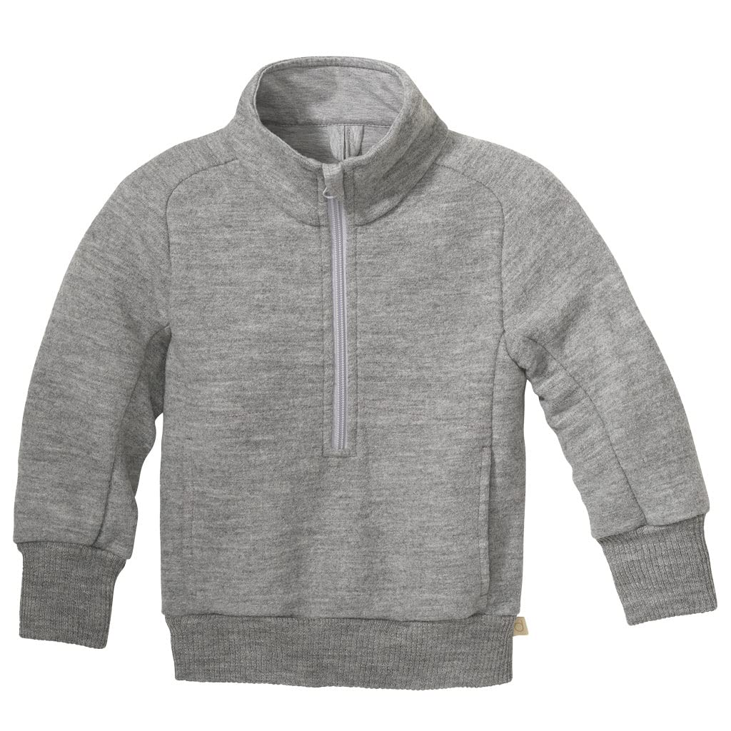 Disana Troyer, Leichter Sweater mit Reissverschluss | 100% Bio-Merinowolle GOTS, IVN Best | Baby Kle
