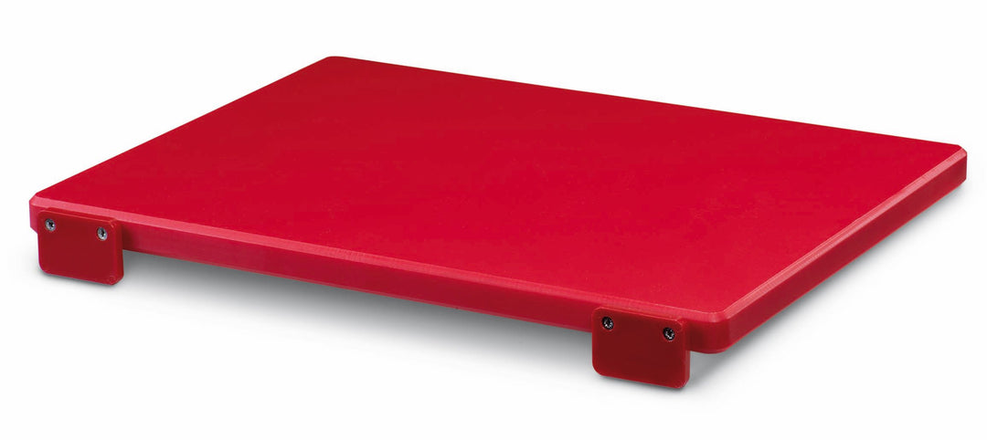 AUSONIA - 66410 FLEISCHER-SCHNEIDEBRETT AUS POLYETHYLEN 50 X 30 X 2, ROT, KANN AN WAND/MÖBEL BEFESTI