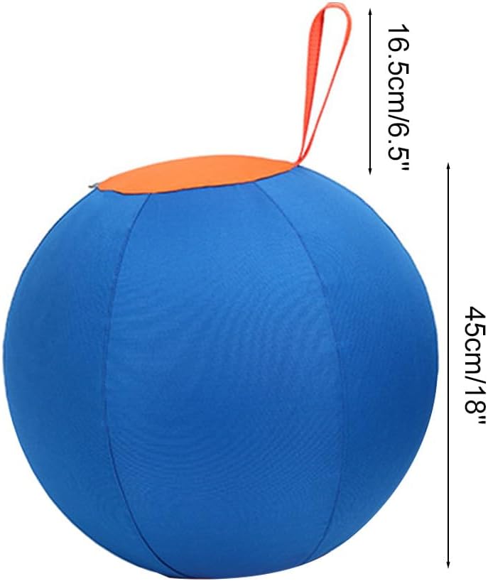 DONGKER Hüteball 18", 45cm Runde Herding Ball mit Ballabdeckung für Hund, Robuste Hundespielzeug mit