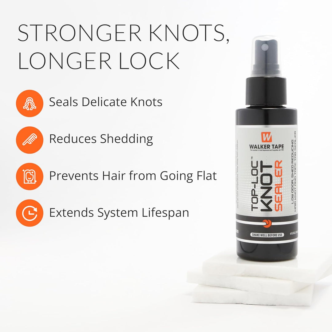 Top-Loc Knot Sealer - 4oz Spray - Wig, Toupee, Lace Hairpiece, Hair System . by Walker