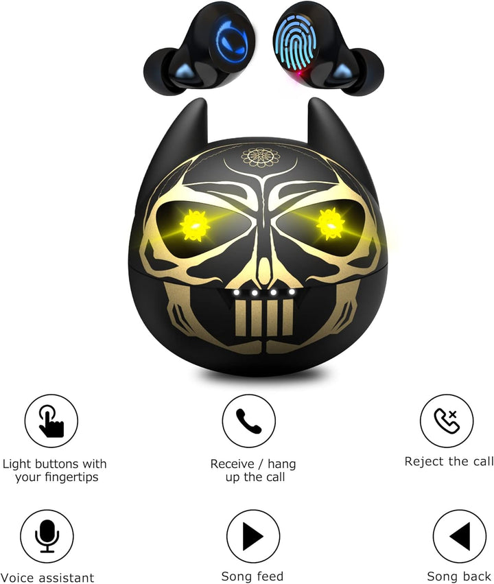 Togetface Bluetooth Headphones Wireless In-Ear Headphones with Microphone HiFi Stereo Sound, IPX5 Wa