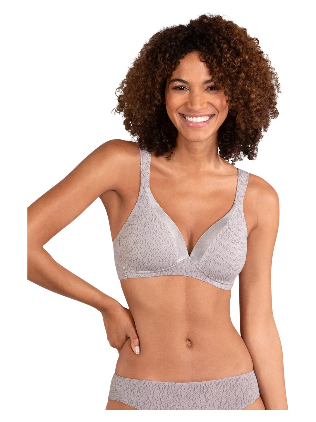 Naturana Pünktchen Soft-BH mit Schale 90C Taupe/Grey, 90C Taupe/Grey