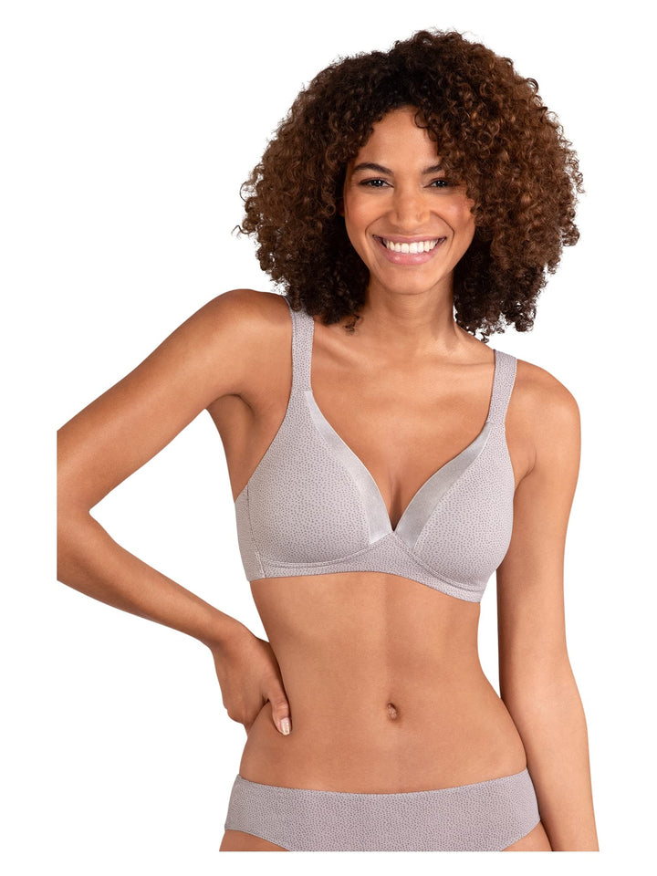 Naturana Pünktchen Soft-BH mit Schale 90C Taupe/Grey, 90C Taupe/Grey