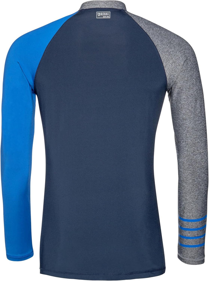 Protest Herren Radwell Rashguard XS Blau (Ground Blue), XS Blau (Ground Blue)