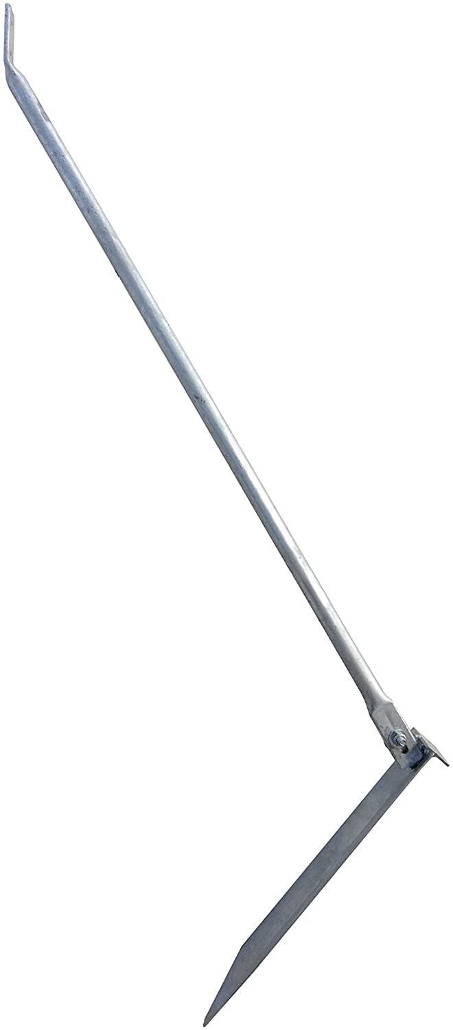 Einschlag-Sturmanker/Sturmstütze/Zaunanker/Zaunstütze 1300mm(Schaft 900mm/Anker400mm), feuerverzinkt