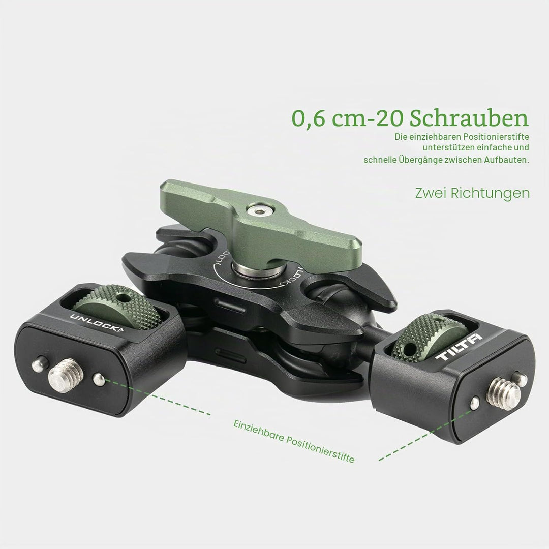 2er-Set TILTA Magic Arm mit 1/4"-20 Befestigungspunkten, Universeller Gelenkarm für Monitor/Elektron