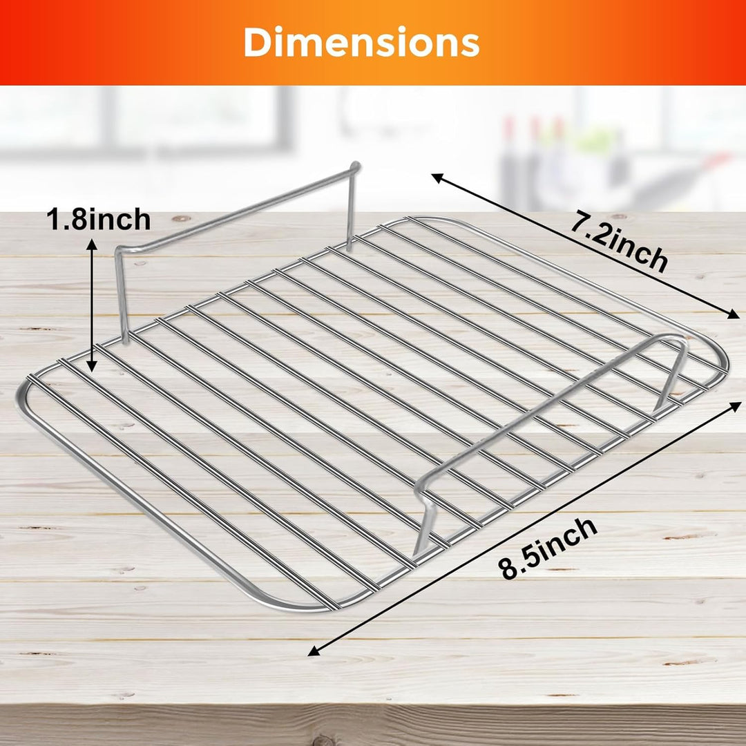 GCQ Luftfritteuse-Drahtrost für Ninja SL401 DoubleStack XL Luftfritteuse, Ersatzteil 8,5'‚ × 7,2‘' ×