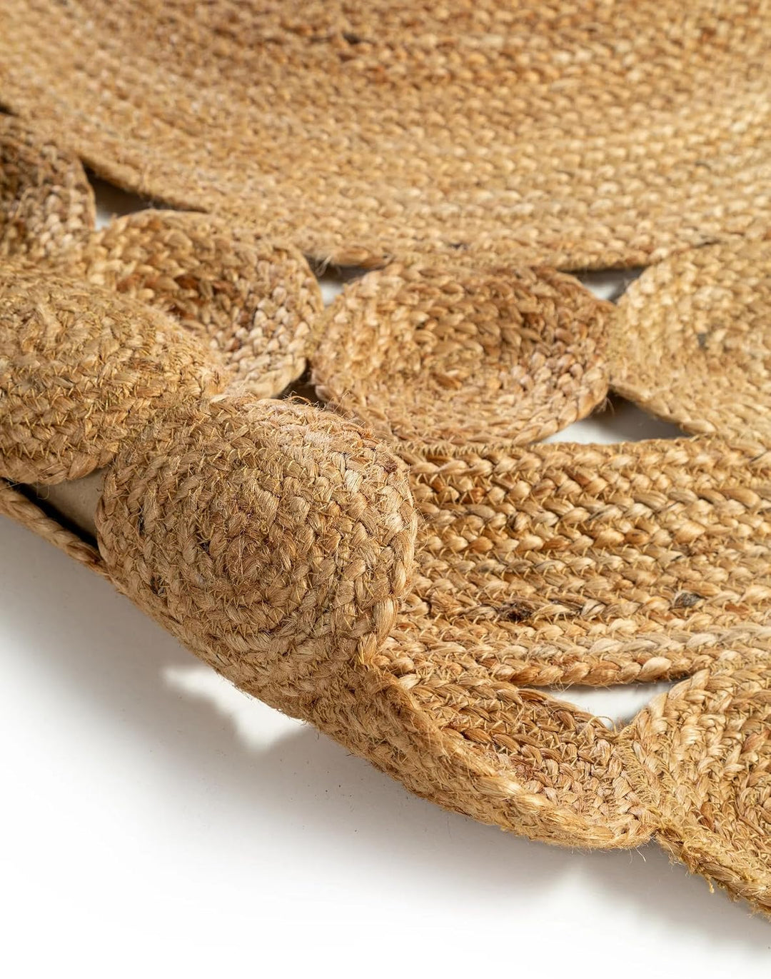 benuta Pure Juteteppich Jutta - 100% Jute handgewebt - Rund &amp; im Style:  Uni, Natural Living - Pfleg