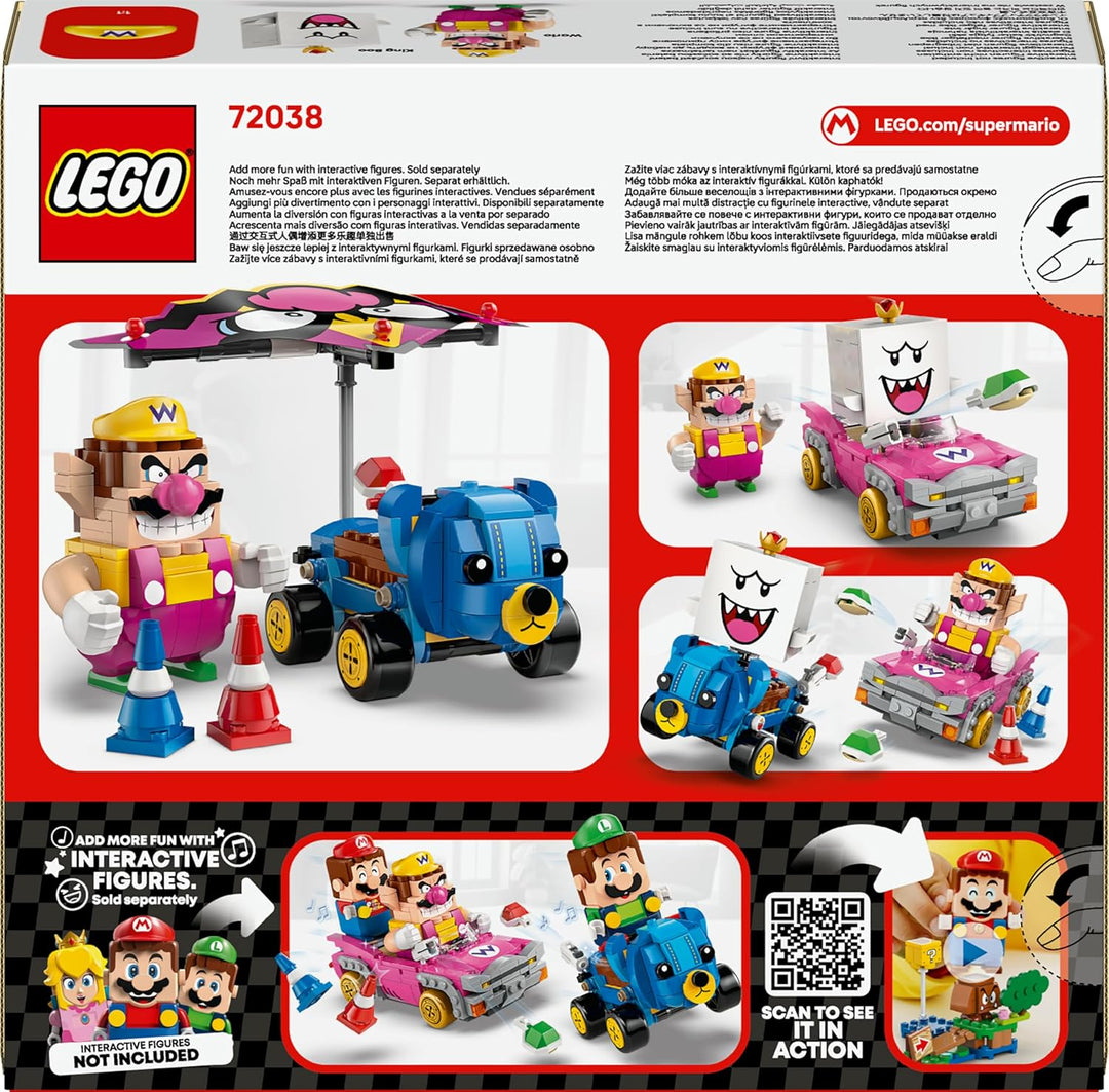 LEGO Super Mario: Mario Kart - Wario & König Buu Huu - Interaktives Spielzeug mit 2 Autos und 2 Figu