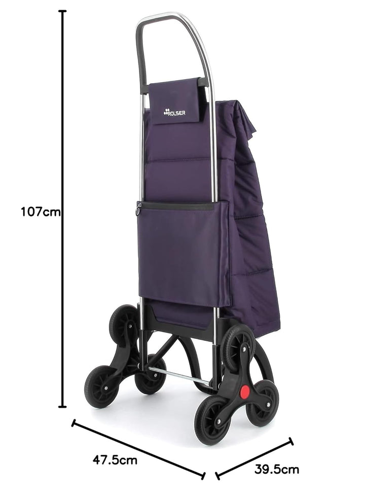 Einkaufstrolley Rolser Big Polar 6 Räder Treppensteiger - Violett 6 Räder Treppensteiger Violett, 6