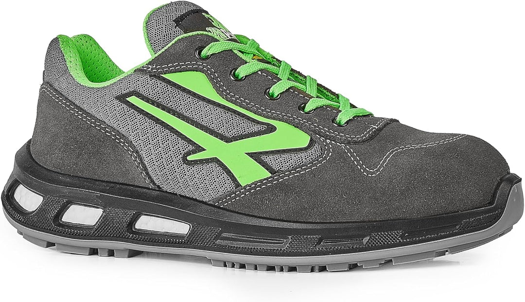 U-Power Red Lion Point, Unisex-Sicherheitsschuhe, leichte, flexible, pannensichere Lederturnschuhe,