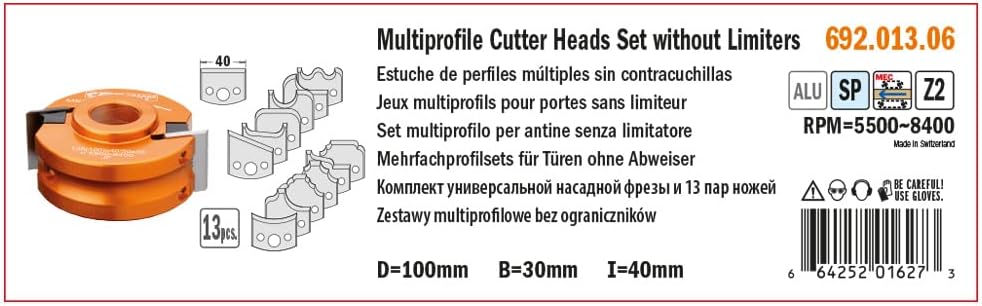 CMT 692.013.06 - Estuche perfiles sin contracuch. d=100x40 f=30