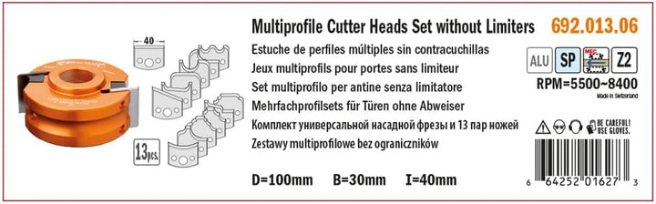 CMT 692.013.06 - Estuche perfiles sin contracuch. d=100x40 f=30
