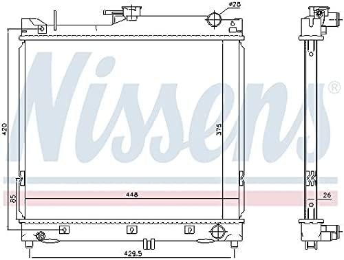 Nissens 64162 Kühler, Motorkühlung