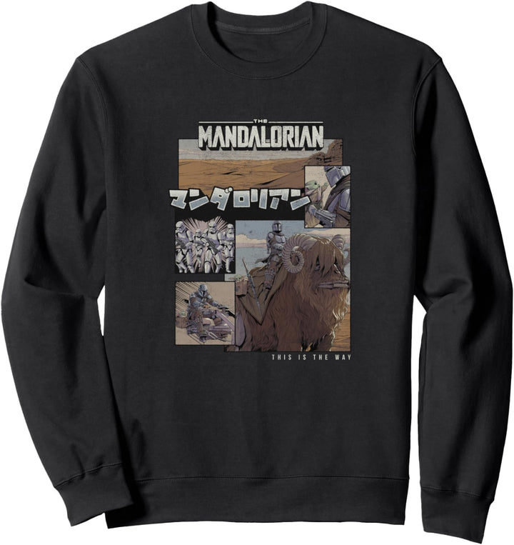 Star Wars Mando Comic Poster Sweatshirt