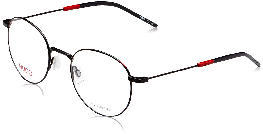 HUGO BOSS Unisex Sunglasses, Matte Black Red