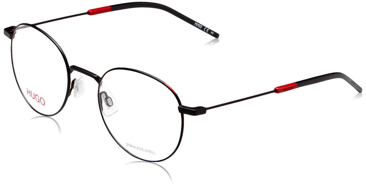 HUGO BOSS Unisex Sunglasses, Matte Black Red