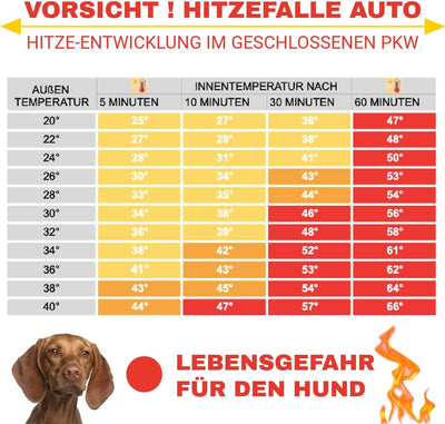 Rosi's Barf-Glück XL Schattennetz Auto 4x6 für Hunde 4x6 m – 24m² Alu UV Sonnenschutz Hitzeschutz Al