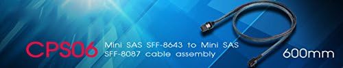 SilverStone SST-CPS06 - Internes Mini SAS HD Kabel, beidseitige 36pin SFF8643 Stecker mit Sidband-Ka