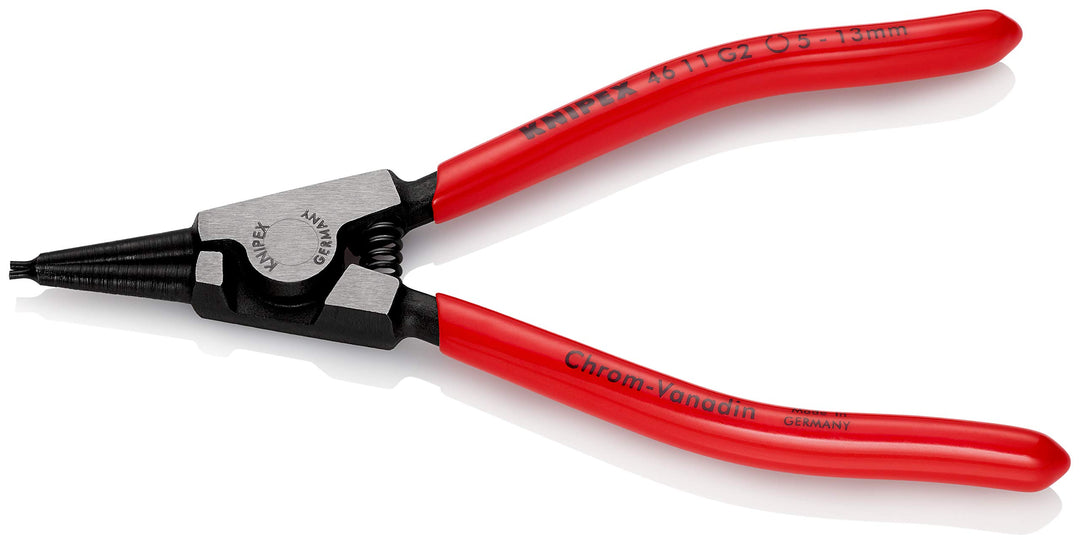 Knipex Sicherungsringzange für Greifringe auf Wellen schwarz atramentiert, mit Kunststoff überzogen